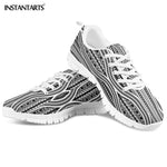 INSTANTARTS Flats Shoes Men's Casual Sneakers Shoes Polynesian Traditional Tribal 3D Printed Male Air Mesh Walking Shoes Man Boy