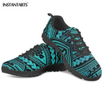 INSTANTARTS Flats Shoes Men's Casual Sneakers Shoes Polynesian Traditional Tribal 3D Printed Male Air Mesh Walking Shoes Man Boy