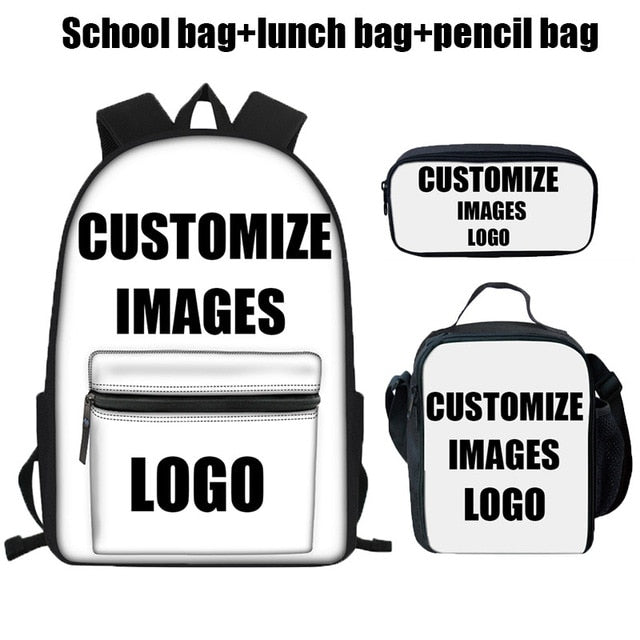 Canvas School Bags Poly design