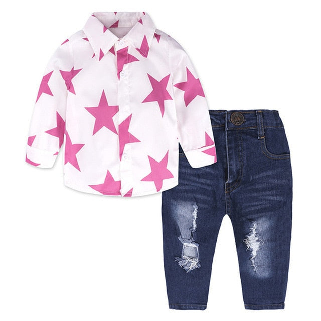 Girls suit Fashion children's clothing sets