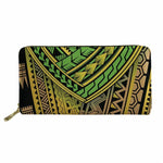 Women Leather Wallets Polynesian Style