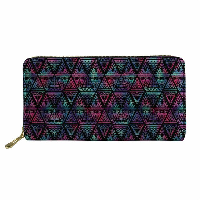 Women Leather Wallets Polynesian Style