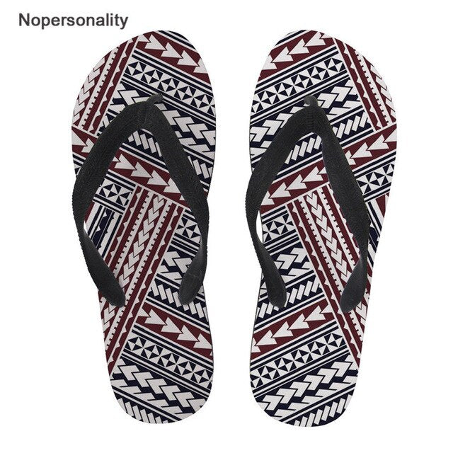 No personality Men Flip-flops Polynesian Design