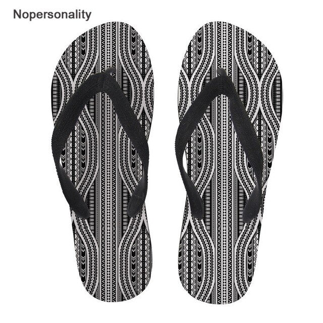 No personality Men Flip-flops Polynesian Design