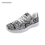 Casual Shoes Polynesian Printed Platform style