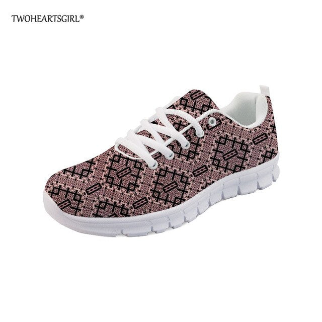 Casual Shoes Polynesian Printed Platform style