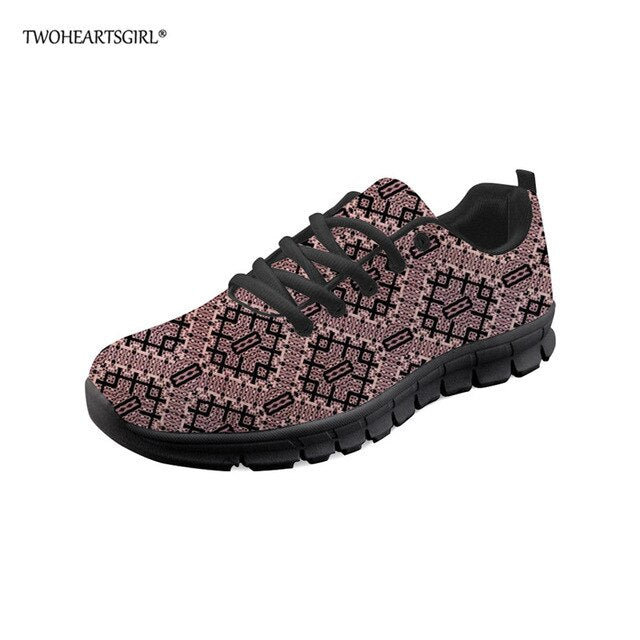 Casual Shoes Polynesian Printed Platform style