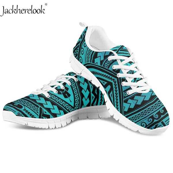 Women Mesh Sneaker Polynesian design