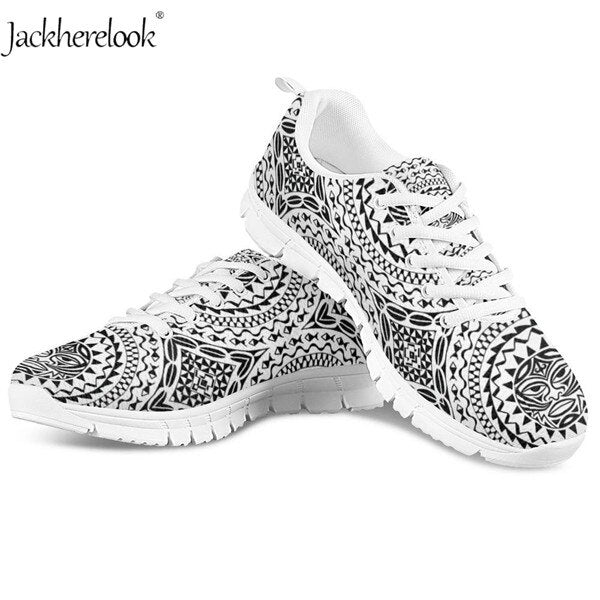 Women Mesh Sneaker Polynesian design