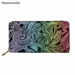 Nopersonality Polynesian Style Women Leather wallet