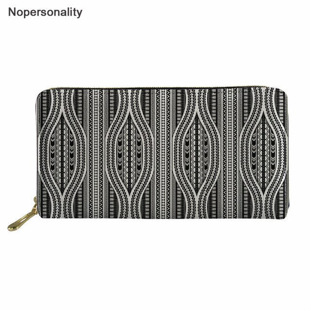 Nopersonality Polynesian Style Women Leather wallet