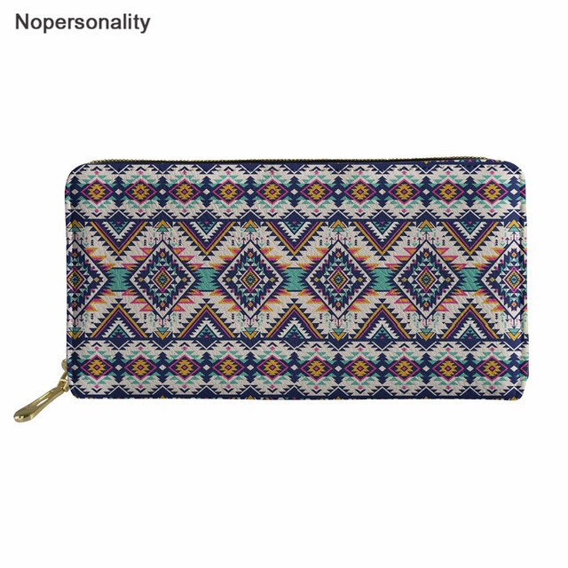 Nopersonality Polynesian Style Women Leather wallet