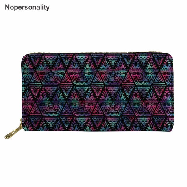 Nopersonality Polynesian Style Women Leather wallet