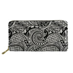 Nopersonality Polynesian Style Leather Wallets for Women Casual Female Ladies Credit Card Holders Unique Travel Coin Purse