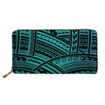 Nopersonality Polynesian Style Leather Wallets for Women Casual Female Ladies Credit Card Holders Unique Travel Coin Purse