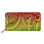 Nopersonality Polynesian Style Leather Wallets for Women Casual Female Ladies Credit Card Holders Unique Travel Coin Purse