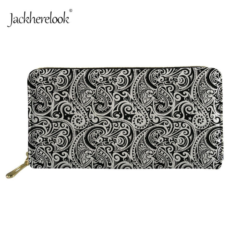 Long Leather Wallets Poly Design for Women