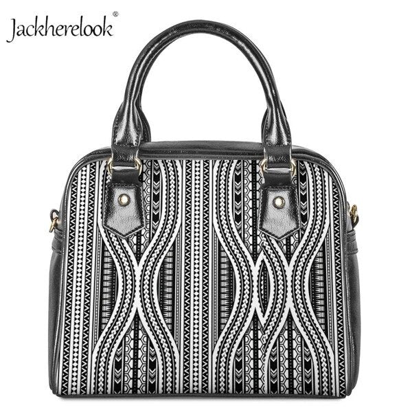 Women PU Leather Shoulder Bag Polynesian style