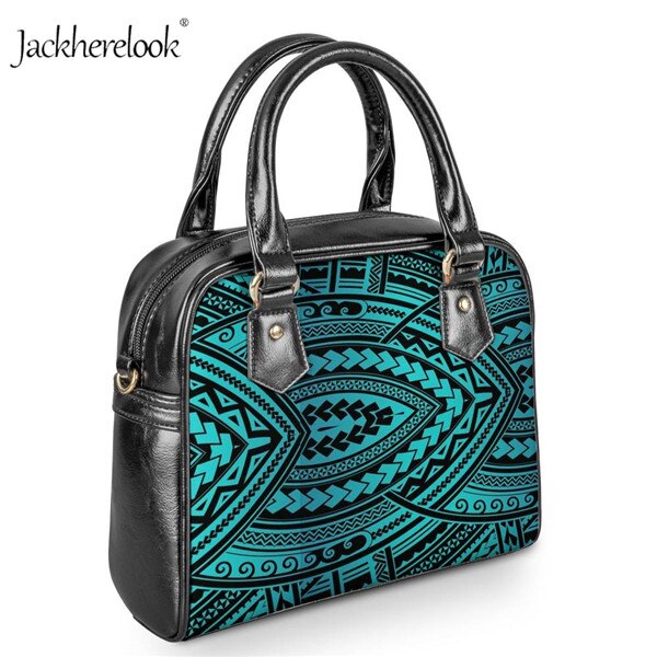 Women PU Leather Shoulder Bag Polynesian style