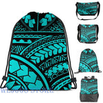 Polynesian Hawaiian All over tribal print Single shoulder backpack