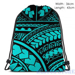 Polynesian Hawaiian All over tribal print Single shoulder backpack