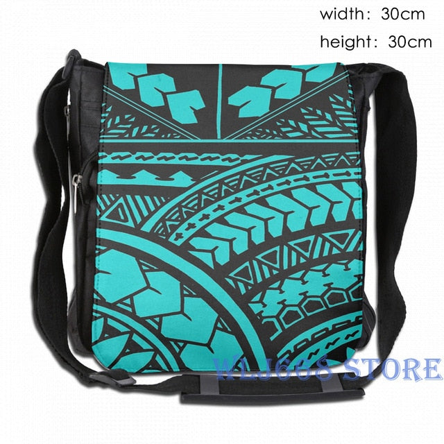 Polynesian Hawaiian All over tribal print Single shoulder backpack