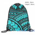 Polynesian Hawaiian All over tribal print Single shoulder backpack