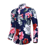 Flowers Print Hawaiian Shirts Men