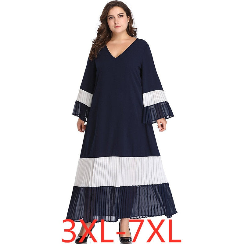 2019 spring autumn plus size dresses for women