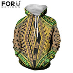 Women Hoodie Polynesian Traditional Tribal Style