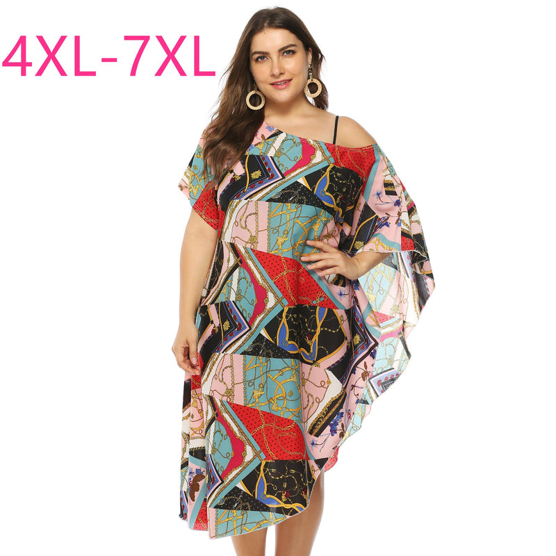 2020 summer new plus size long beach dress