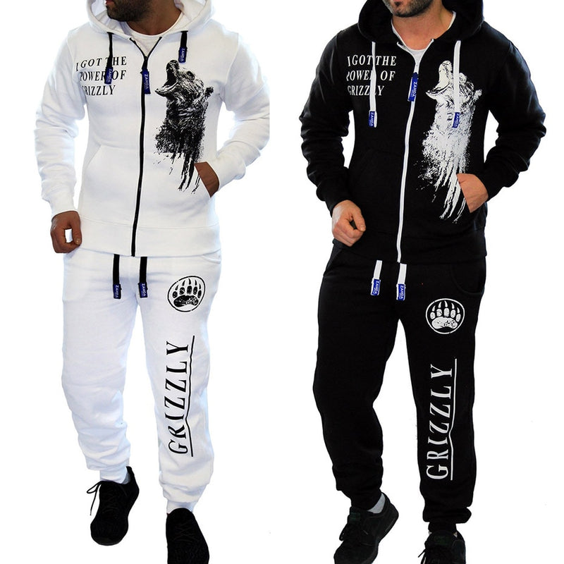 Tracksuit Men's Casual Suit Autumn Men's Hooded