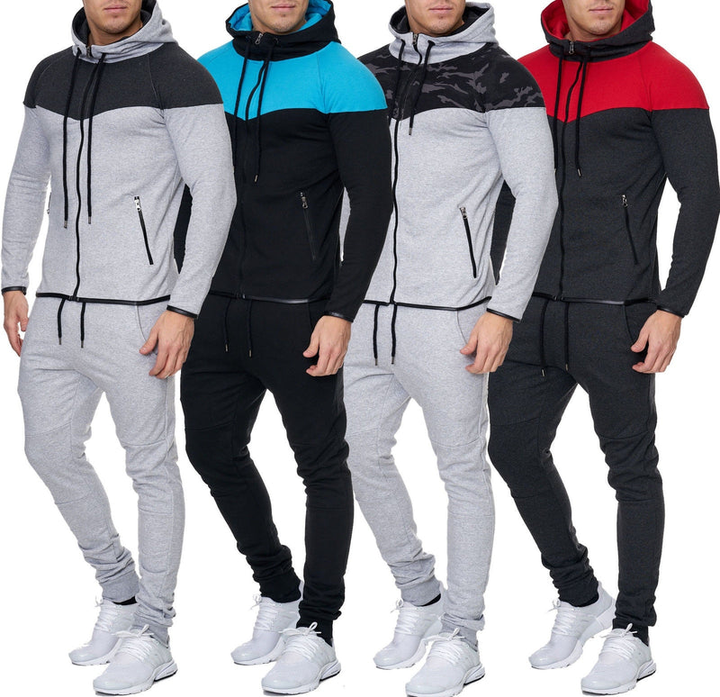 Mens Track Suit Casual 2 Piece Set Fashion