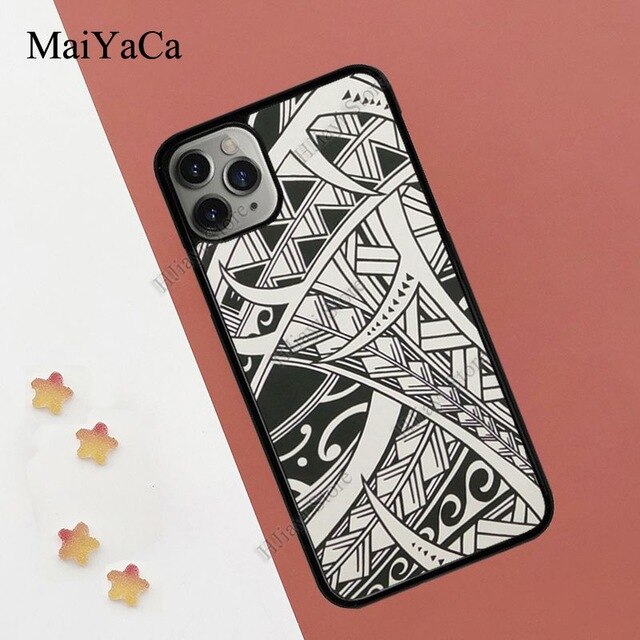 MaiYaCa Maori Tribal Samoan Polynesian Print TPU Case For iPhone 11 Pro Max XR X XS Max 5S SE 2020 6S 7 8 Plus Cover Coque