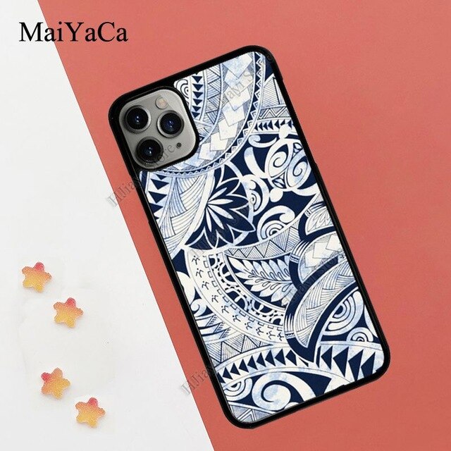 MaiYaCa Maori Tribal Samoan Polynesian Print TPU Case For iPhone 11 Pro Max XR X XS Max 5S SE 2020 6S 7 8 Plus Cover Coque