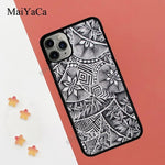 MaiYaCa Maori Tribal Samoan Polynesian Print TPU Case For iPhone 11 Pro Max XR X XS Max 5S SE 2020 6S 7 8 Plus Cover Coque