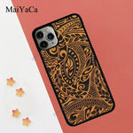 MaiYaCa Maori Tribal Samoan Polynesian Print TPU Case For iPhone 11 Pro Max XR X XS Max 5S SE 2020 6S 7 8 Plus Cover Coque