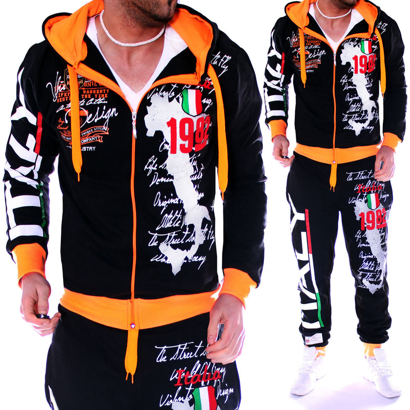 Mens Tracksuit 2 Piece Set Casual Streetwear