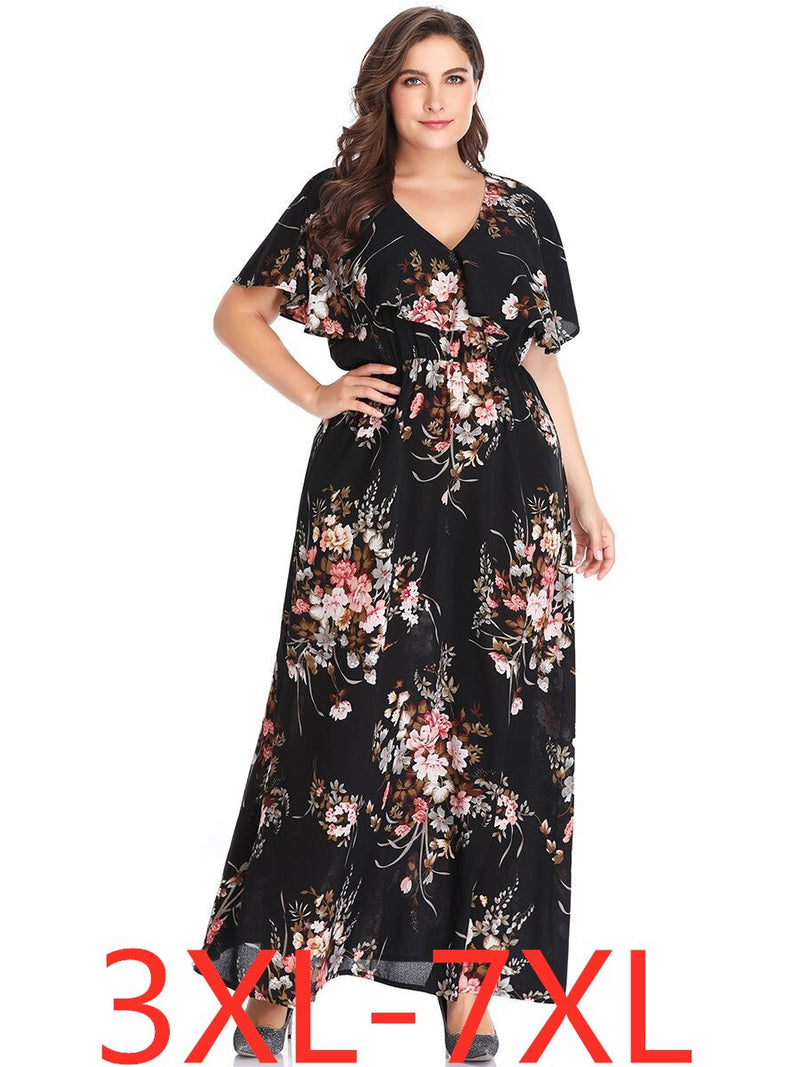 Ladies long summer dresses plus size for women