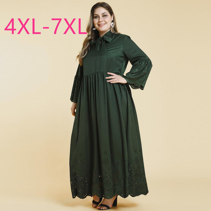 2020 spring autumn plus size long dress for women