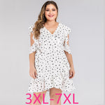 Summer plus size short dress for women