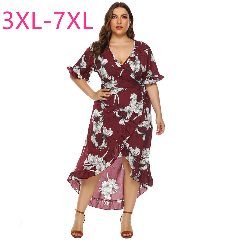 2020 summer new plus size long dress for women