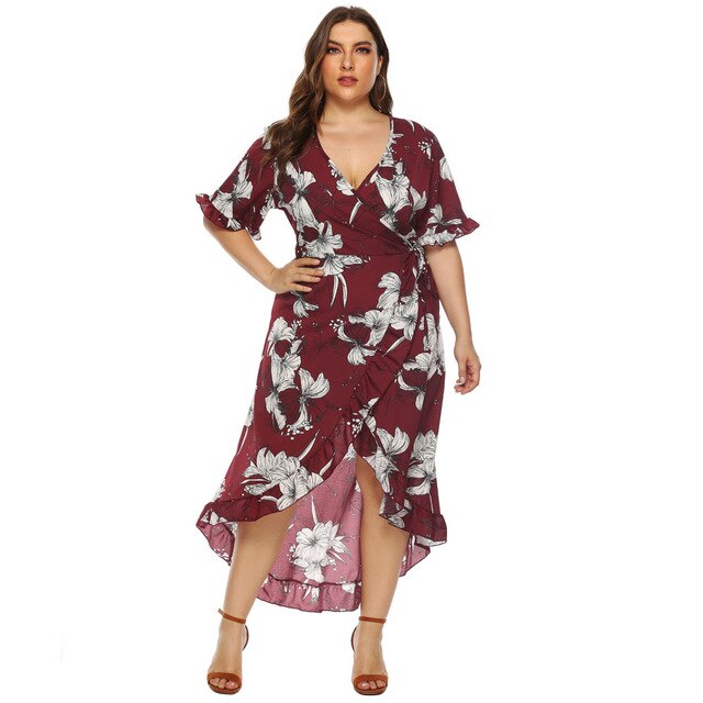 2020 summer new plus size long dress for women