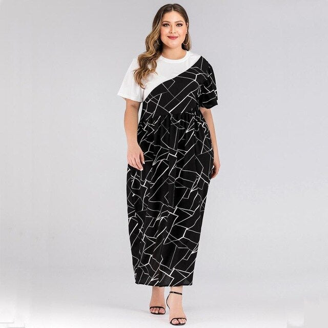 2020 summer plus size long dress for women