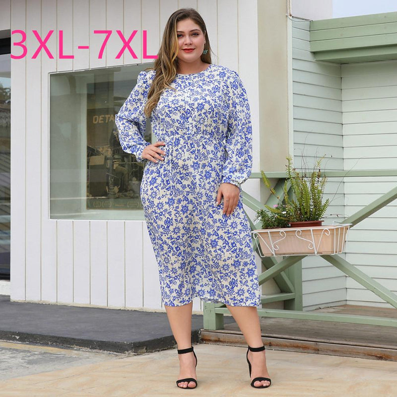 2020 spring autumn plus size long dress