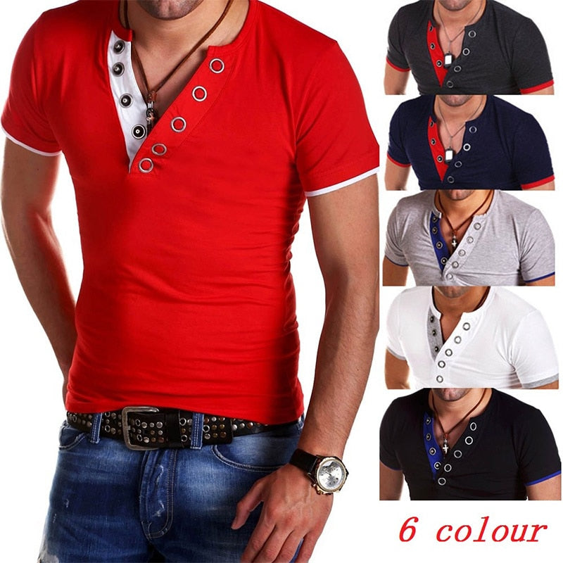 Casual Slim T-shirt Zogaa Men T Shirt