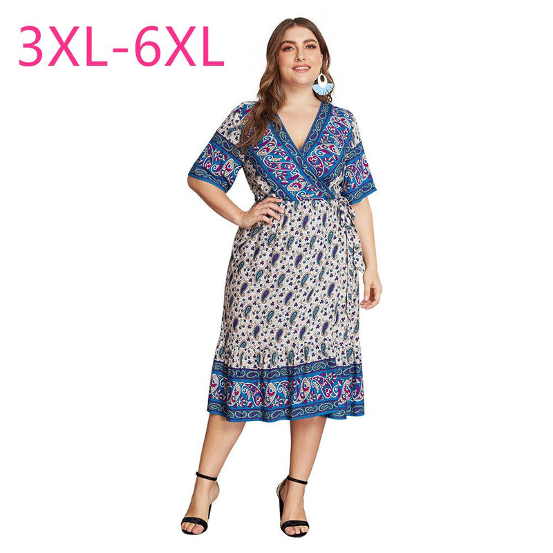 New 2020 summer plus size long dress for women