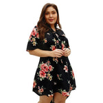 New summer plus size midi dress for women