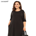 5XL 6XL 2019 Big Size Women Loose Dress