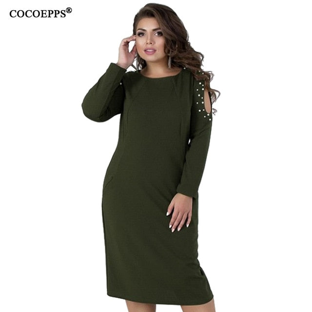 5XL 6XL 2019 Big Size Women Loose Dress